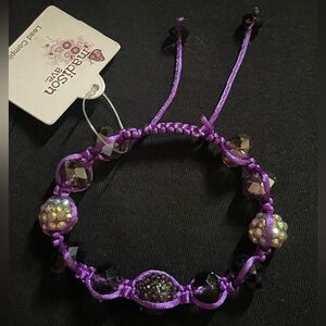 Madison Avenue: Purple Beaded Bracelet